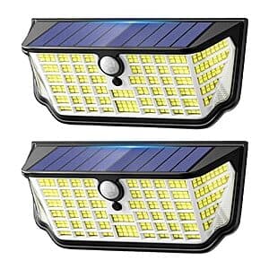 Prime Members: 2-Pk TuyLuxe 4500LM Solar Motion Sensor Flood Lights $15 + Free S&H ($24.99 / (약: 35,455원))