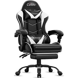 Czlolo High-Back Reclining Gaming Chair w Footrest & Massager ($79.98 / (약: 113,579원))